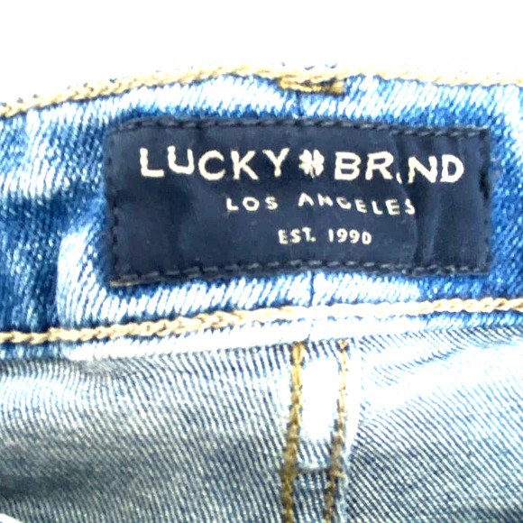 Lucky Brand Jeans Women 2/26 Skinny Ankle Distressed Light Wash Low Rise Denim - Picture 2 of 8
